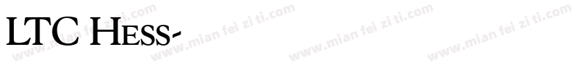 LTC Hess字体转换